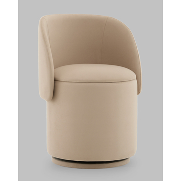 Пуф-трансформер Таунсвилл вращающийся с ящиком велюр бежевый