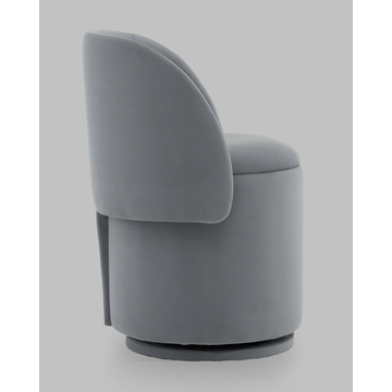 Пуф-трансформер Таунсвилл вращающийся с ящиком велюр серый