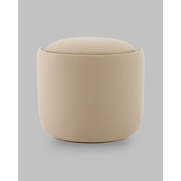 Пуф-трансформер Таунсвилл вращающийся с ящиком велюр бежевый