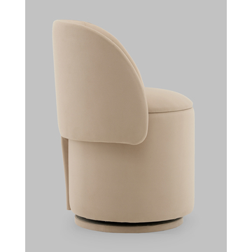 Пуф-трансформер Таунсвилл вращающийся с ящиком велюр бежевый