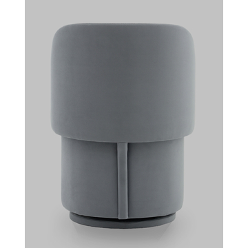 Пуф-трансформер Таунсвилл вращающийся с ящиком велюр серый