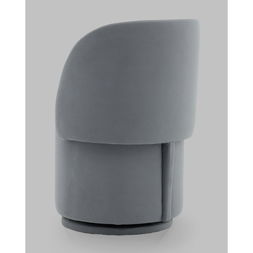 Пуф-трансформер Таунсвилл вращающийся с ящиком велюр серый