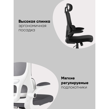 Кресло офисное TopChairs Airone Expert серый