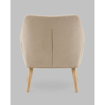 Кресло Харви бежевый деревянные ножки