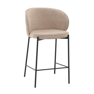 Стул полубарный Тисдейл букле бежевый