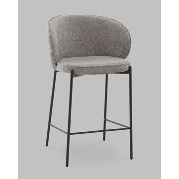 Стул полубарный Тисдейл букле серый