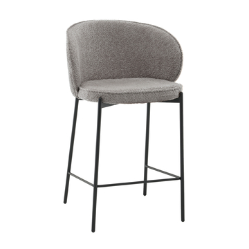 Стул полубарный Тисдейл букле серый