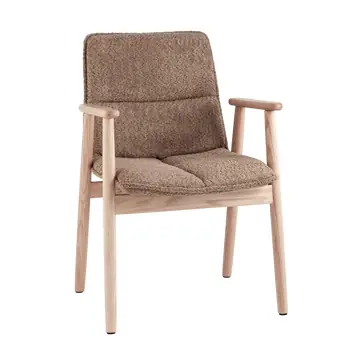 Стул обеденный Philo с деревянными ножками коричневый