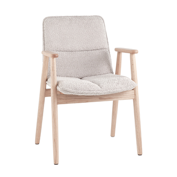 Стул обеденный Philo с деревянными ножками серый