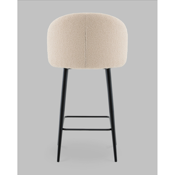 Стул полубарный Ханнингем букле бежевый