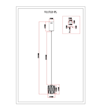 Светильник подвесной светодиодный Moderli V11712-PL Prismique