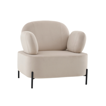 Кресло Кэнди велюр бежевый