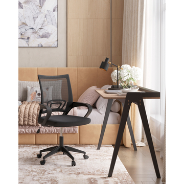 Кресло офисное TopChairs Simple SN черный