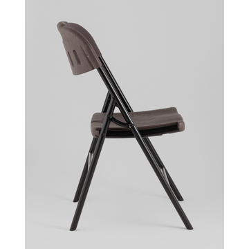 Стул складной банкетный коричневый под дерево 4 шт.