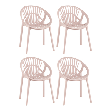 Стул Takeo пластик нежно-розовый 4 шт.