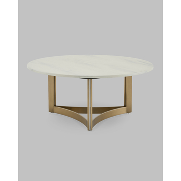 Журнальный столик Кассия 90*90 см светлая керамика