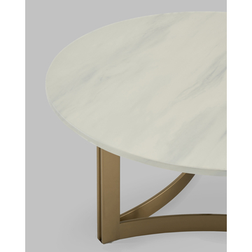 Журнальный столик Кассия 90*90 см светлая керамика