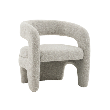 Кресло лаунж Bones серебристый