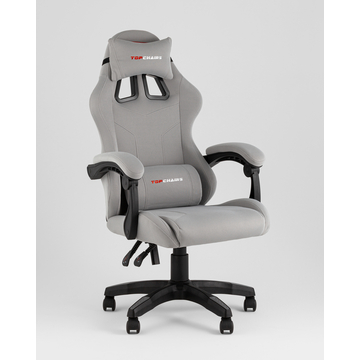 Кресло спортивное TopChairs Druid серый ткань