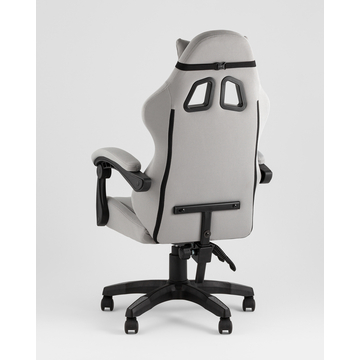 Кресло спортивное TopChairs Druid серый ткань