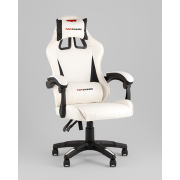 Кресло спортивное TopChairs Phantom бело-черный