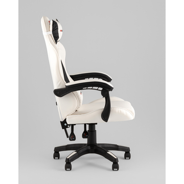 Кресло спортивное TopChairs Phantom бело-черный