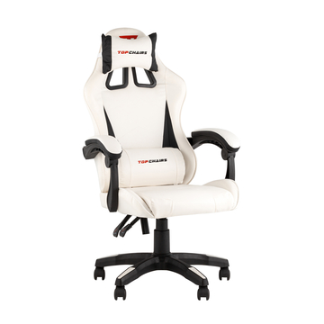 Кресло спортивное TopChairs Phantom бело-черный