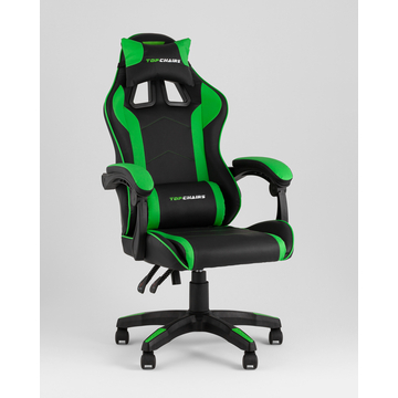 Кресло спортивное TopChairs Shadow черно-зеленый