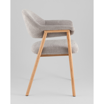 Стул обеденный Tavu с деревянными ножками серый