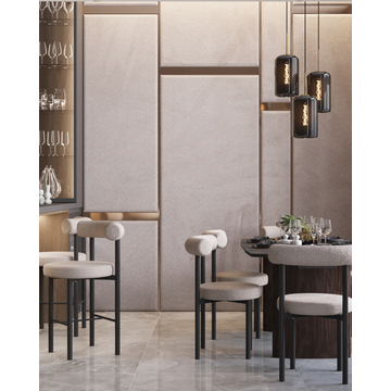 Стул обеденный Флорео букле светло-серый