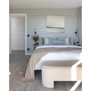 Банкетка Taks велюр молочный