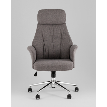 Кресло офисное TopChairs Neoma темно-серый ткань