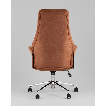 Кресло офисное TopChairs Neoma терракотовый ткань