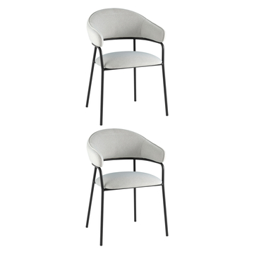Стул обеденный Leya светло-серый 2 шт.
