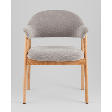 Стул обеденный Tavu с деревянными ножками серый 2 шт.