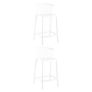 Стул полубарный Campo пластик белый 2 шт.