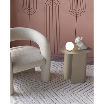 Журнальный столик Yvaine металл серый