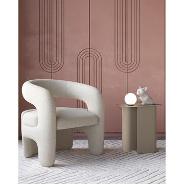 Журнальный столик Yvaine металл серый