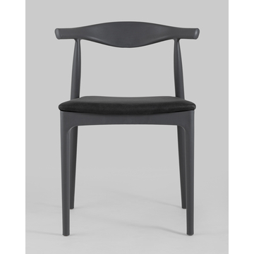 Стул Bull с мягким сиденьем серый 4 шт.