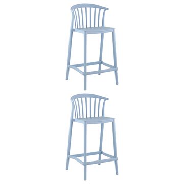 Стул полубарный Campo пластик голубой 2 шт.