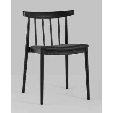 Стул Ranch с мягким сиденьем черный 4 шт.