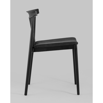 Стул Ranch с мягким сиденьем черный 4 шт.