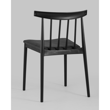 Стул Ranch с мягким сиденьем черный 4 шт.