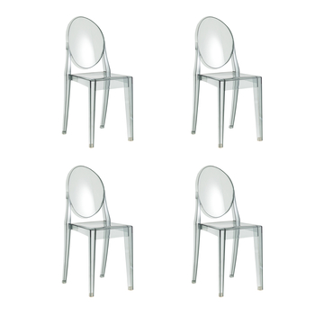 Стул Victoria Ghost New серый 4 шт.