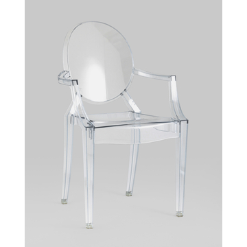 Стул Victoria Ghost с подлокотниками прозрачный 4 шт.