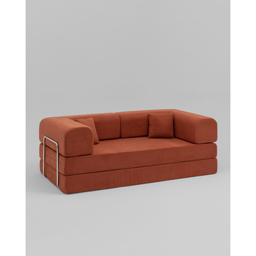 Диван SnapSofa вельвет оранжевый