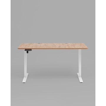 Стол с регулировкой высоты, 1 мотор, память 3 уровня высоты, 120*60 см, светлое дерево