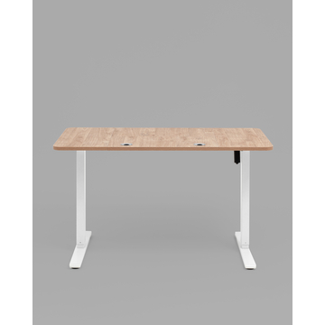 Стол с регулировкой высоты, 1 мотор, память 3 уровня высоты, 140*60 см, светлое дерево