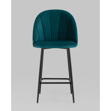 Стул полубарный Логан SN велюр изумрудный