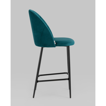 Стул полубарный Логан SN велюр изумрудный